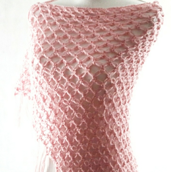 Rose Shawl,Poncho,Crochet,Handmade,Scarf,Neckwarme - Picture 2 of 2